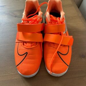 Vibrant Orange Athletic Shoes